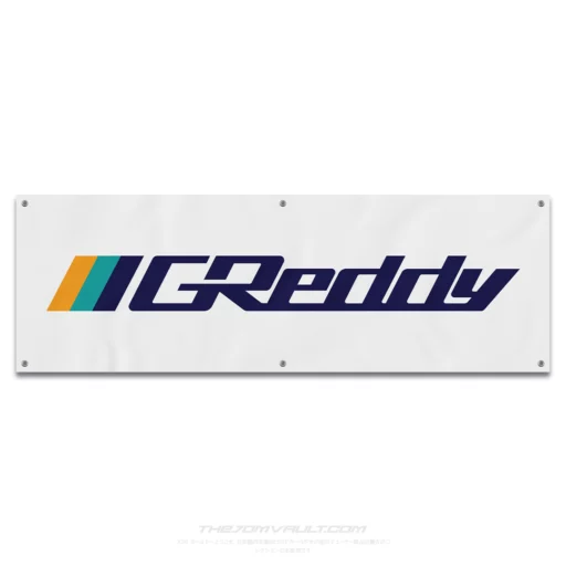 GREDDY White Garage Workshop Banner