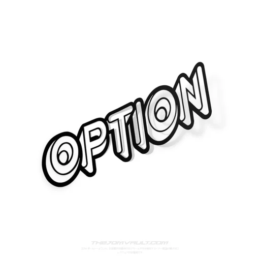 Video OPTION Magazine Old Decal Sticker