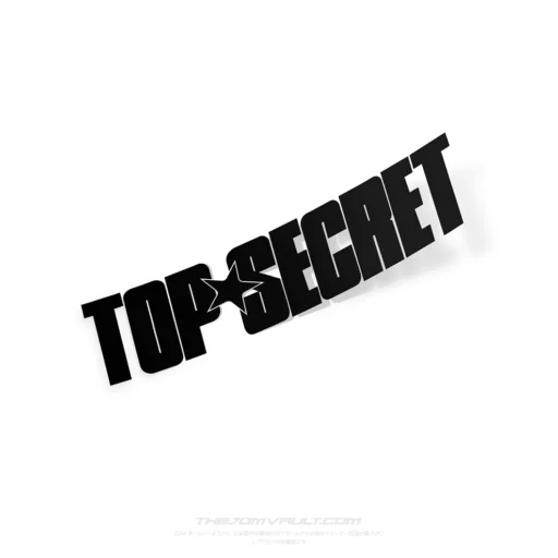 Top Secret Star Japan Decal Sticker