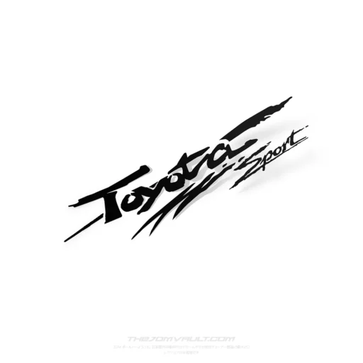 Toyota Sports Decal Sticker