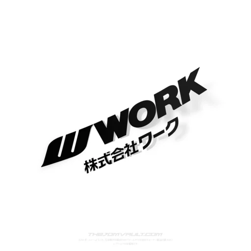 WORK Wheels Kanji Decal Sticker