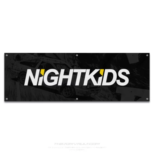 Myogi NightKids Initial-D Garage Workshop Banner