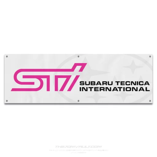 Subaru Tecnica International White Garage Workshop Banner