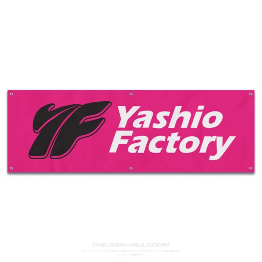 Yashio Factory Pink Garage Workshop Banner