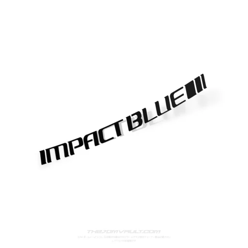 Impact Blue Long Initial-D Decal Sticker