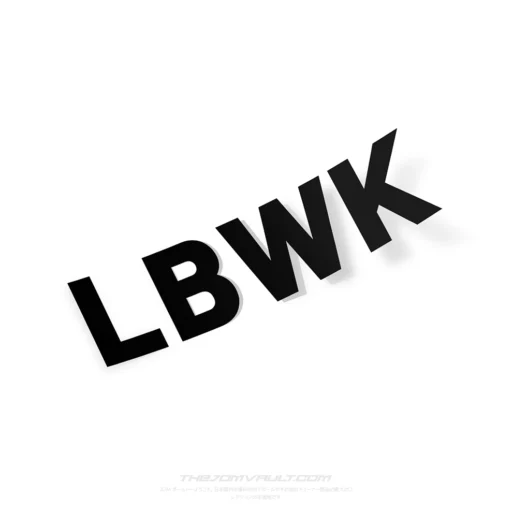 Liberty Walk 'LBWK' Decal Sticker