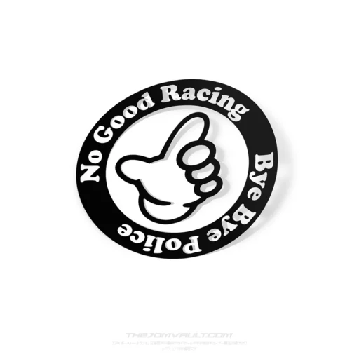 No Good Racing Bye Bye Police Decal Sticker