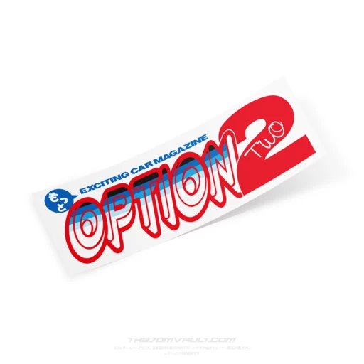 Option 2 Blue Red Decal Slap Sticker