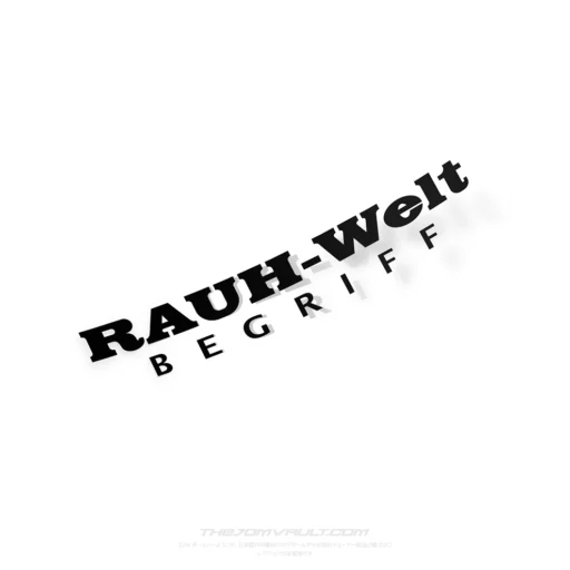 RAUH-Welt Begriff Decal Sticker