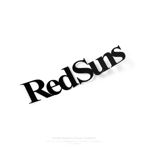 Red Suns Initial-D Decal Sticker
