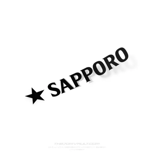 Sapporo Beer Decal Sticker