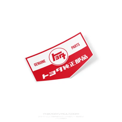 Toyota Genuine Parts Decal Sticker