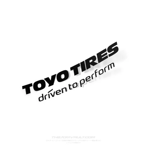 Toyo Tires 'Driven to Perform' Decal Sticker