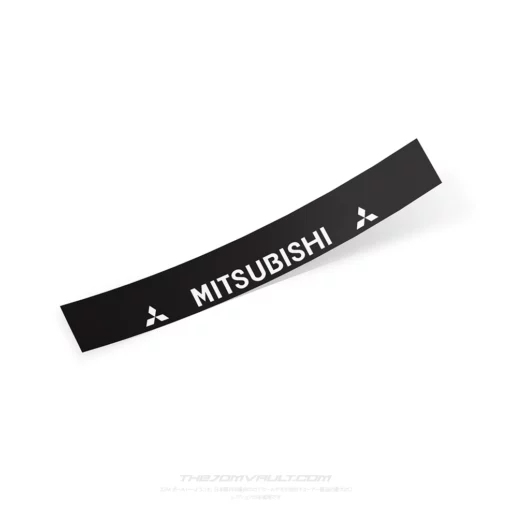 Mitsubishi Logo Duo Windshield Sunstrip Banner