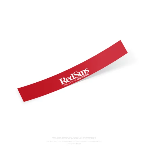 Akagi Red Suns Short Initial-D Windshield Sunstrip Banner